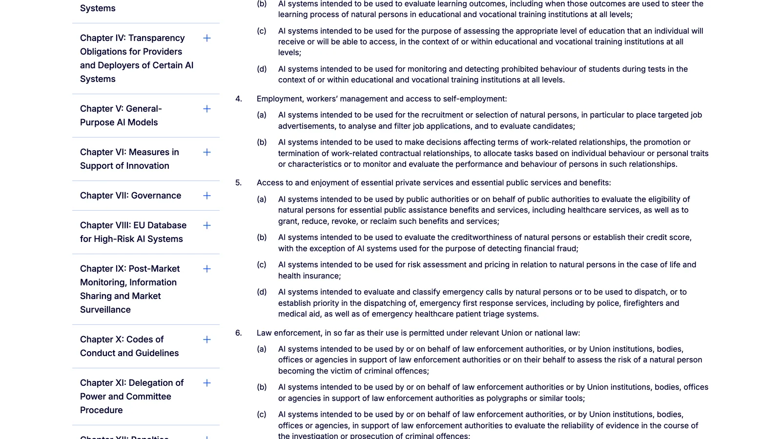 AI Act Service Desk Annex III page, point 4 « Employment, workers' management and access to self-employment », with point (a) on recruitment and filtering job applications